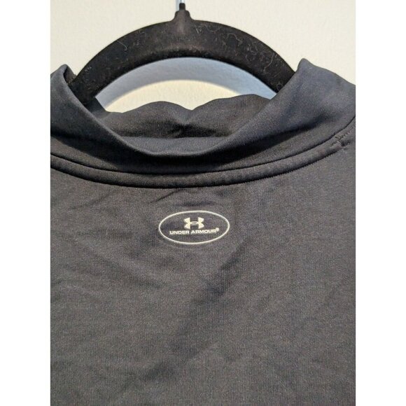 Under Armour Womens Black ColdGear Mock Fitted Shirt Size Large Long Sleeve - Picture 9 of 9